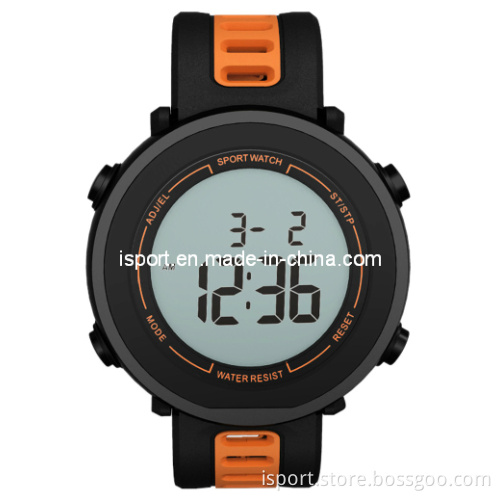 W229 30m Water-Resistant Alarm Stopwatch Wrist Watch with PU